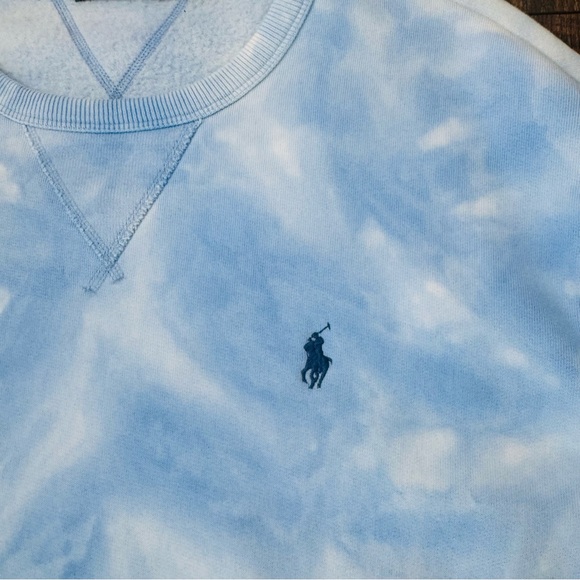 Polo by Ralph Lauren Men's Blue crewneck sweatshirt sz L worn ONCE!! - Picture 2 of 4